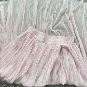 Coachella Elegant Pink Thule Pleated Skirt